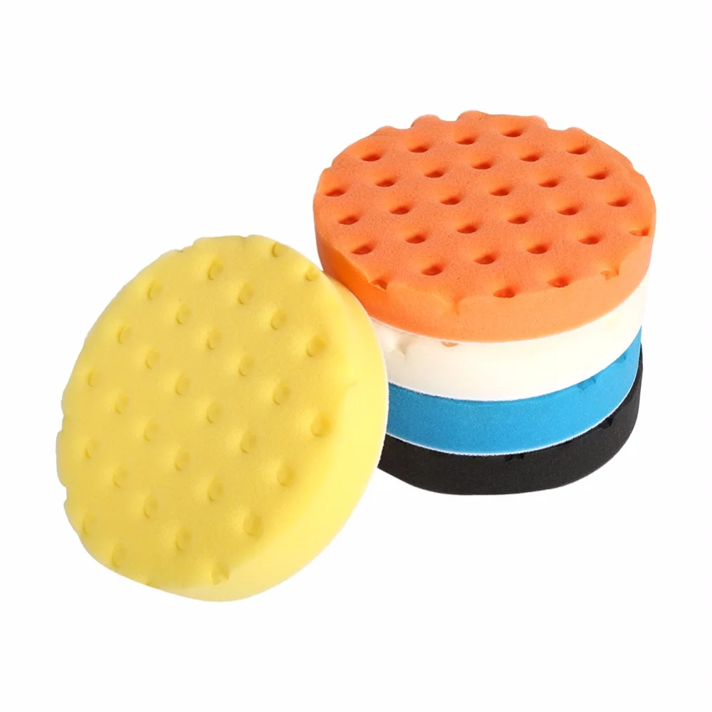5pcs 6 Inch Polisher Buffer Pad Smart Washing Polishing Sponge Buffer