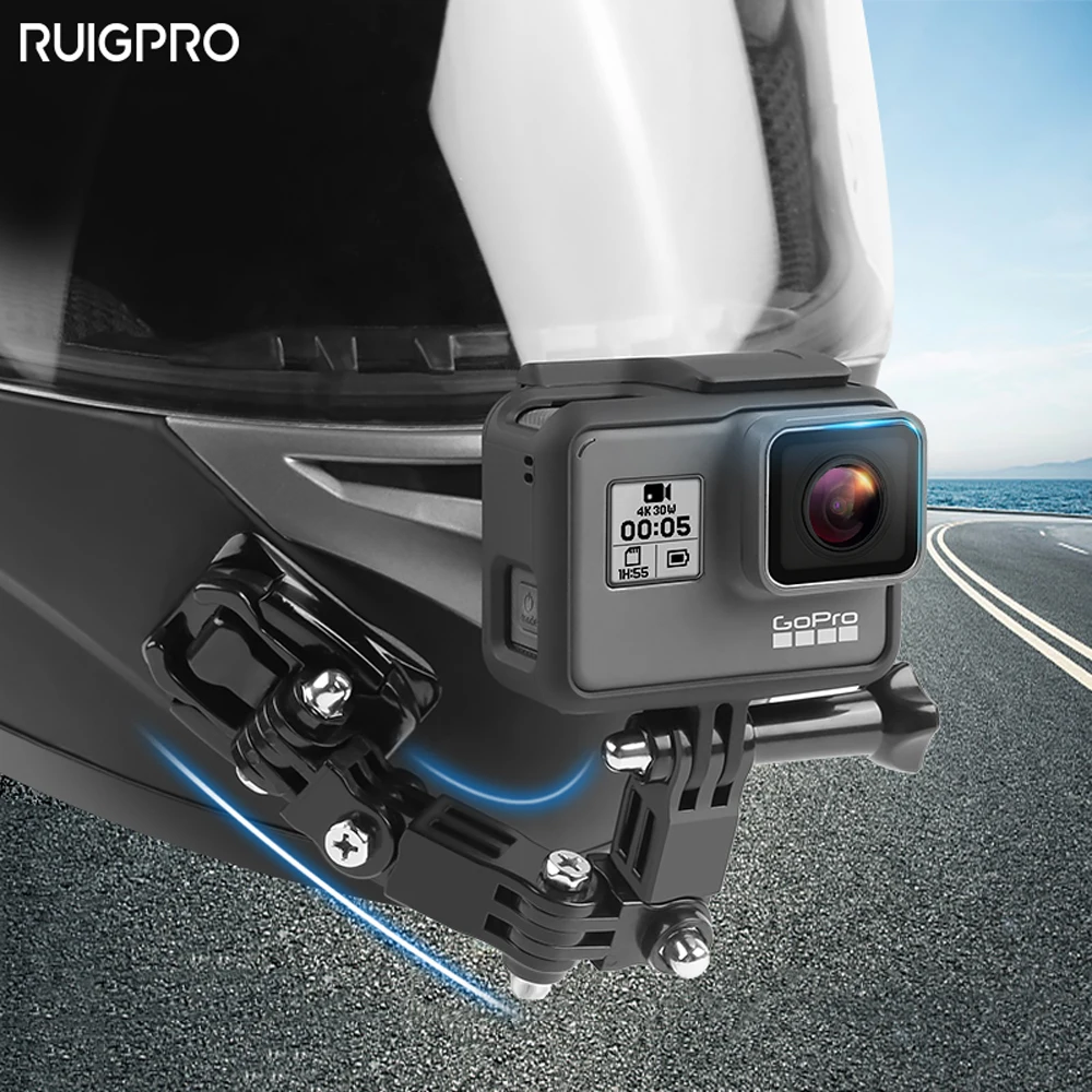 

Front Side Helmet Accessories Set Support Mount for GoPro Hero 5 6 7 4 Xiaomi Yi 4K SJCAM Go Pro osmo action camera Kits