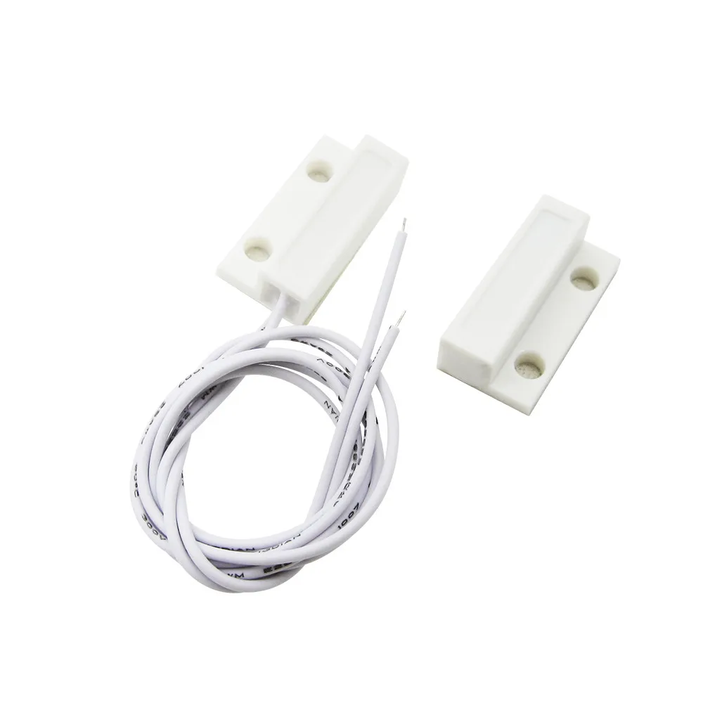 

HAILANGNIAO 100pairs= 200pcs MC-38 MC38 Wired Door Window Sensor Magnetic Switch Home Alarm System normally closed NC