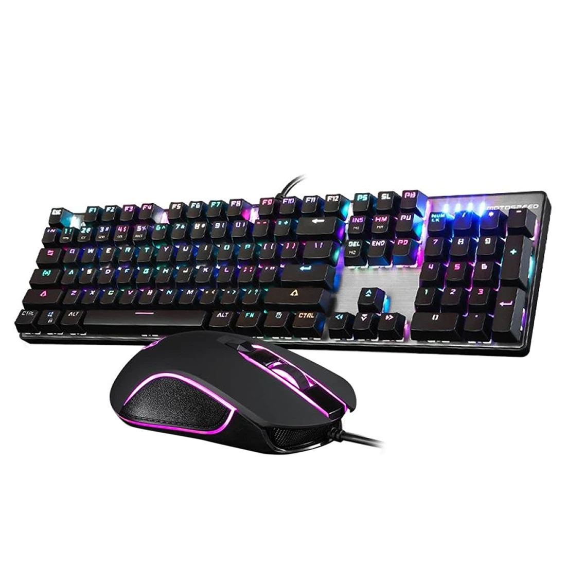 CK888 игровая клавиатура и мышь с радужной подсветкой для рабочего стола|gaming keyboard and