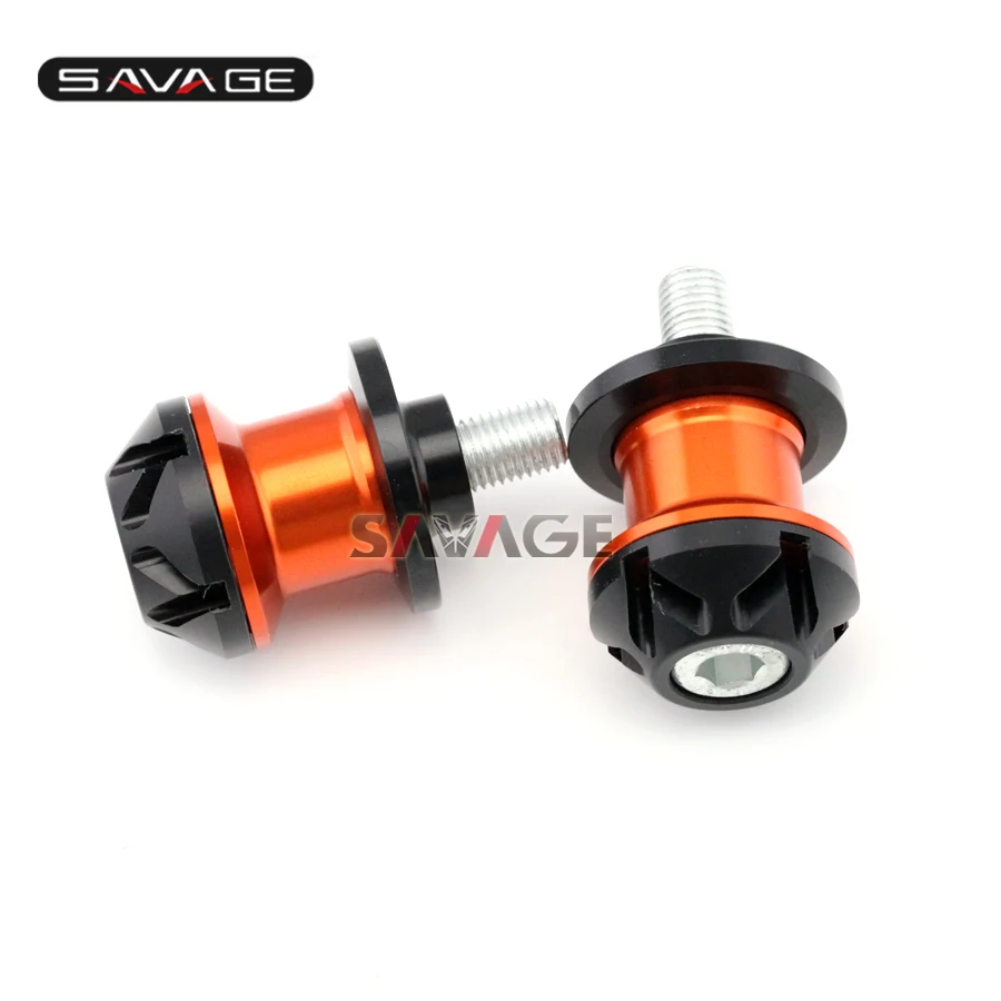 

For KTM 990 SMT/SUPERMOTO/SUPER DUKE, 1190 ADV Motorcycle CNC Aluminum Swingarm Spools Slider Stand Screws 10mm