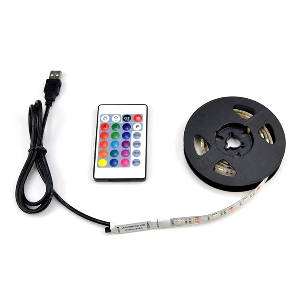 5050RGB изменение цвета + пульт дистанционного управления 50 200 см USB светодиодные