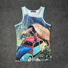 Огромный черепаха после Жук 3D Графика принт Безрукавки для женщин дети Для мужчин Для женщин майка подростков хлопковая Футболка Свободные унисекс Гар Для мужчин t