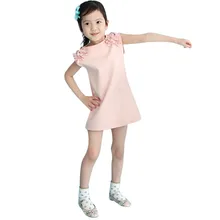 Детское однотонное платье с цветочным рисунком для маленьких девочек; повседневное праздничное платье принцессы; сарафан; модное платье; брендовая одежда; erkek bebek giyim