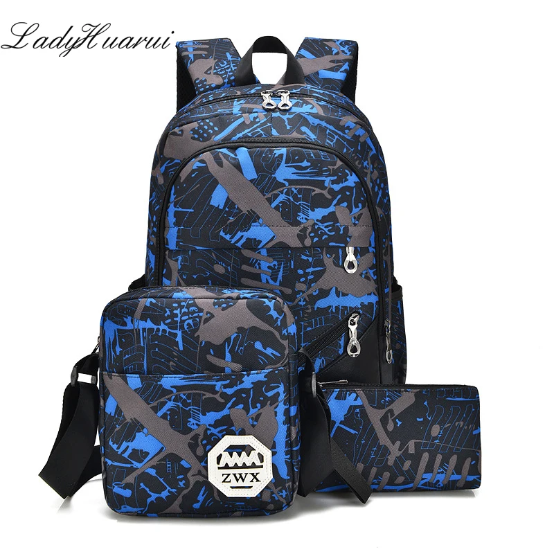 one shoulder schoolbag waterproof oxford fabric boys school bags