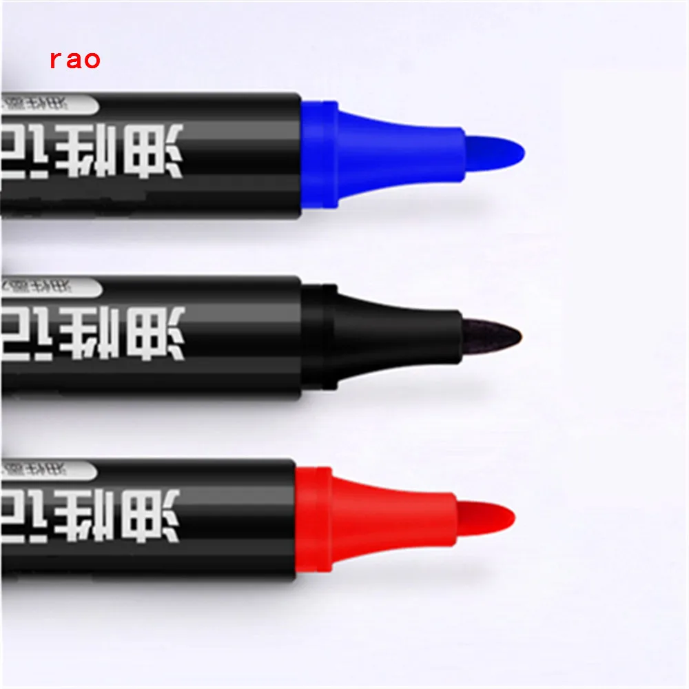 

Smooth writing waterproof S55 Black Blue red Mark pen Office School Stationery Marker Pen Big Oil Multi Function Mark Pen