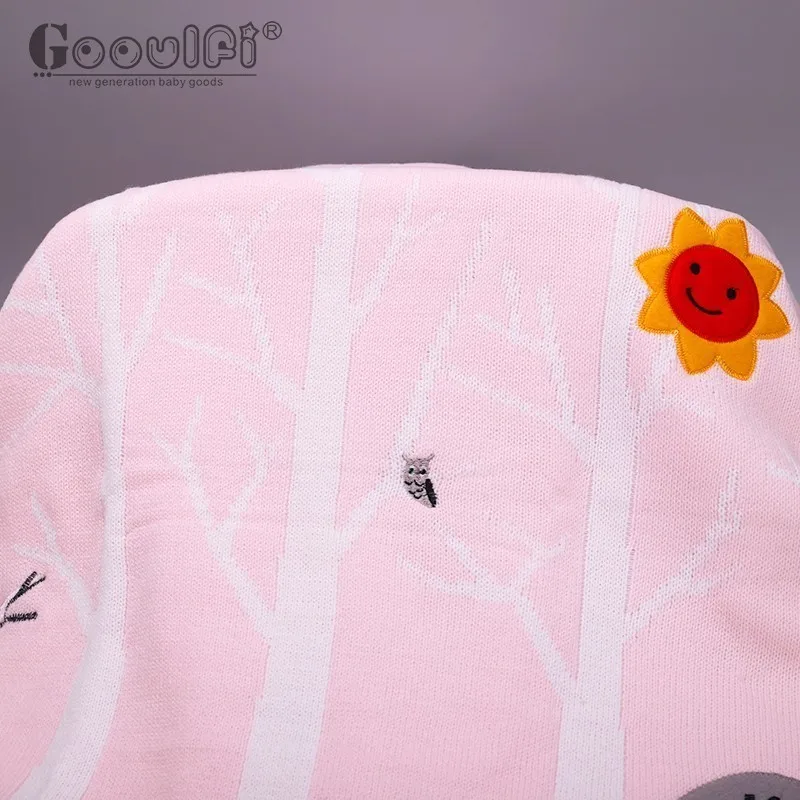 Детское одеяло Gooulfi для новорожденных милое искусственное с рисунком животных