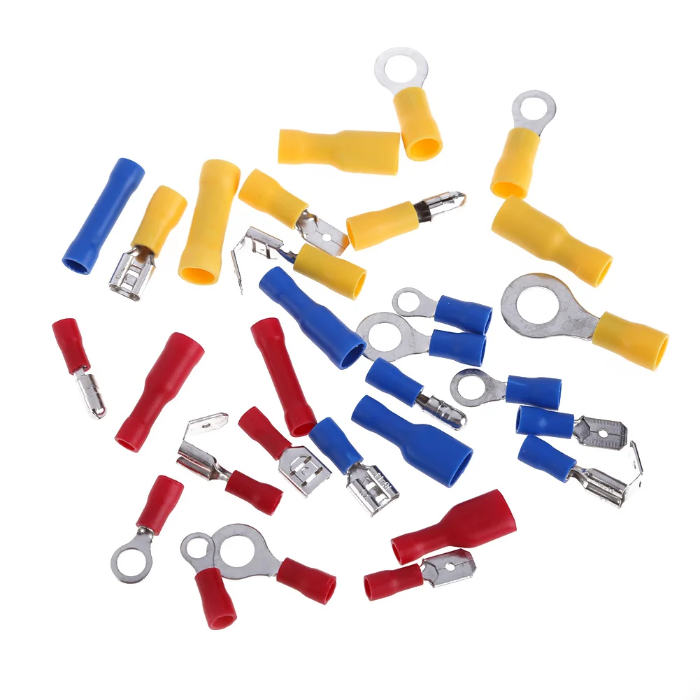 

480Pcs Assorted Crimp Terminals Set Kits Insulated Electrical Wiring Connectors Insulated Cord Pin End Terminal Kit
