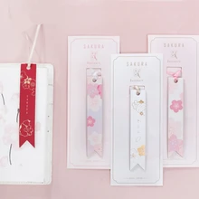 Любовь Сакура розовый цветок и кот тема Япония модная Закладка PU книга маркер подарок 1 шт