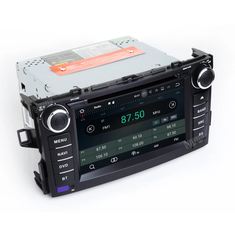 Perfect HIFIF 2 Din 1024*600 Quad Core Android 7.1.2 Car DVD GPS Navigation For Toyota Corolla 2007-2013 Car Head Unit +RDS/ 3G/4G/WIFI 2