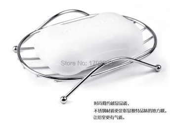 

Stainless Steel Soap Dish Box Moistureproof Soapbox Toilet Soap Storage Rack Free shipping
