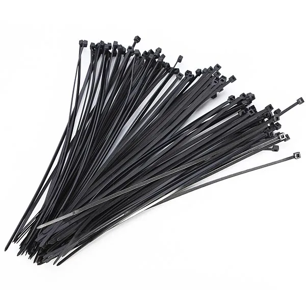 100pcs Black Self Locking Cable Tie High Quality Nylon Fasten Zip Wire Wrap Strap 3x200mm