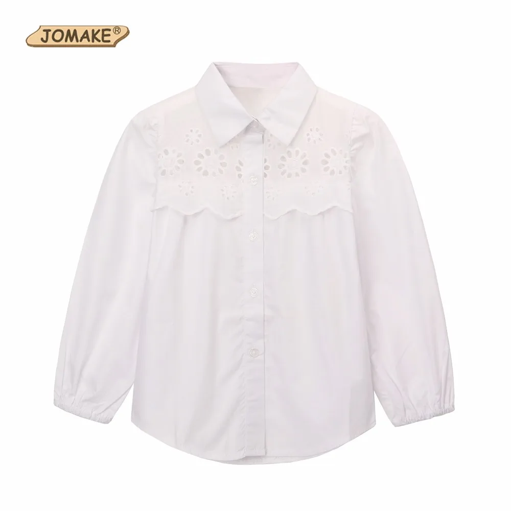 

Children Clothing Short Sleeve And Long Sleeve School Girl Blouse White Baby Girls Shirt Floral Casual Princess Girls Shirt