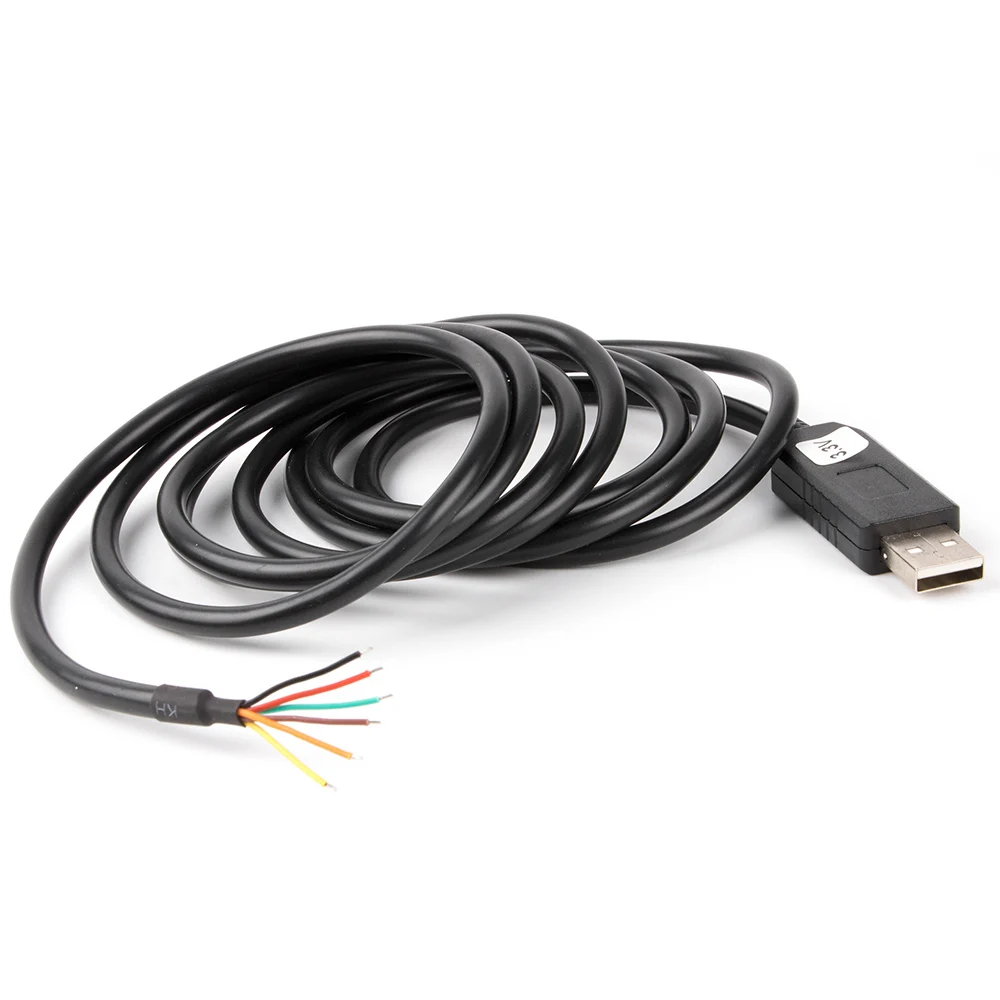 Чип FTDI с usb на 3 в TTL UART серийный кабель конец провода 1 8 м 232R 3V3 WE