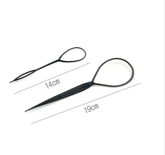 2 шт./упак. булочка для волос многофункциональные аксессуары для волос для женщин пластинчатая шпилька для укладки держатель быстросохнущая повязка на голову A178-5 - Цвет: Черный