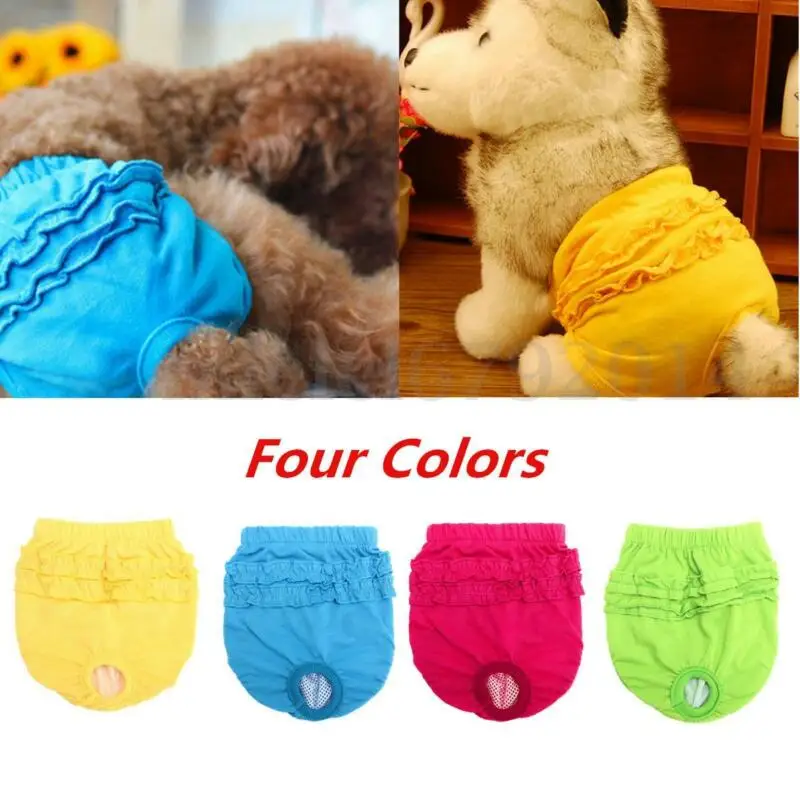 

XS/S/M/L Female Pet Dog Puppy Pants Season Menstrual Sanitary Nappy Diaper Outdoor Pet Protection Diaper