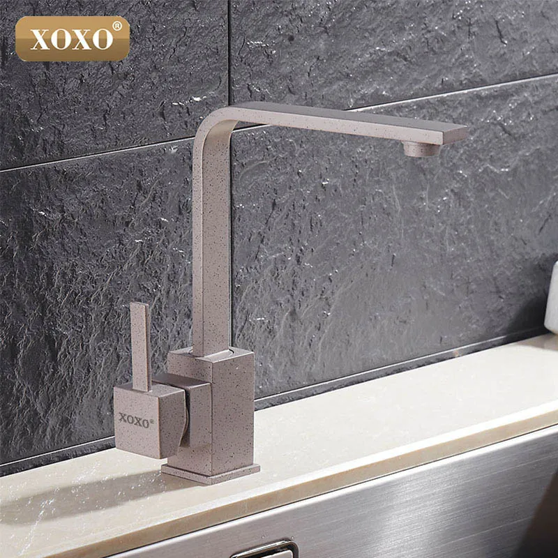 XOXO кухонный кран для холодной и горячей воды с одной ручкой кухонные краны черный