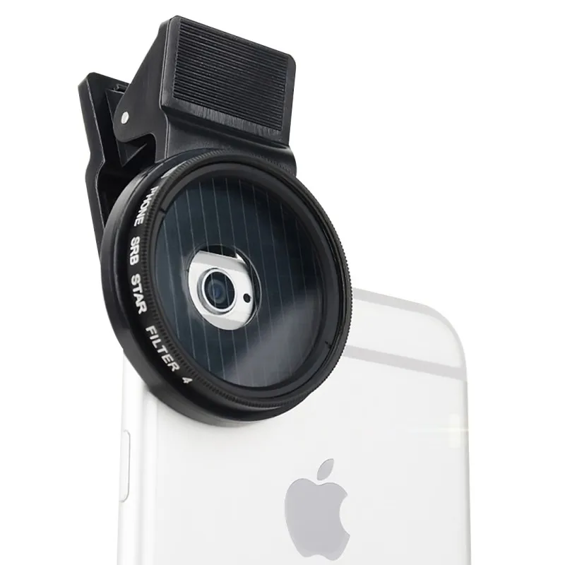 M3 4 в 1 Универсальный Профессиональный Камера объектива с ультратонкой оправой 37 мм Star 4/6/8 фильтр для iPhone 7 Plus samsung S7 край LG Объективы для смартфона