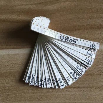 2000pcs 0805 SMD Resistor Kit Assorted Kit 1ohm-1M ohm 5% 80valuesX 25pcs=2000pcs Sample Kit 500pcs 0805 510k 510k ohm 5% smd resistor