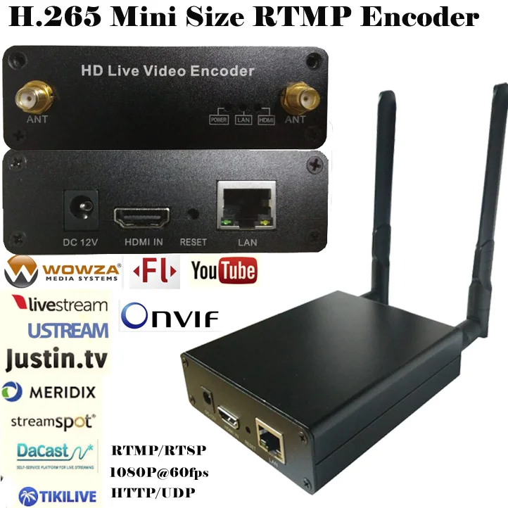 Кодировщик U8Vision H.265 HEVC Wi-Fi HDMI для потоковой передачи видео кодировщик передатчик