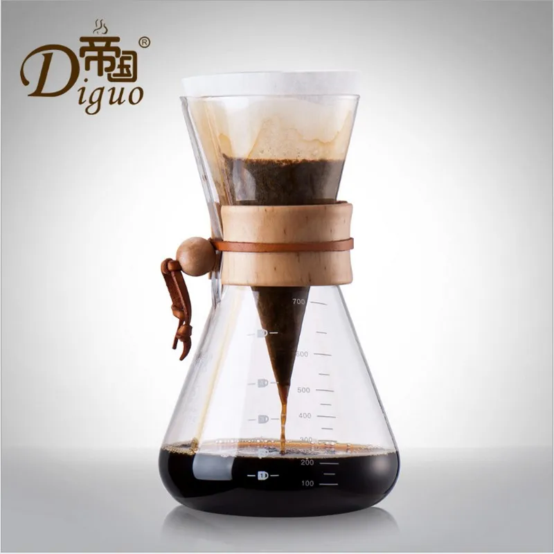 Image Hot Coffee Pot Coffee Drip 700ML Glass Maker Coffee Pot Espresso Ice Coffee Cold Drip Percolators Dripper Home Coffee TOOLS