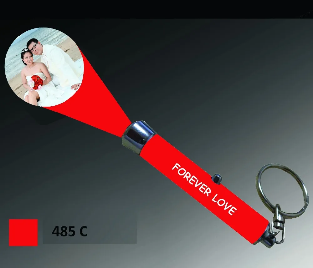 Rapid customization projection lamp / projector torch keychain for
