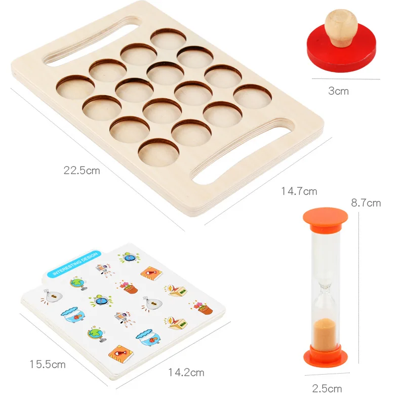 Memory Chess Guess Animal Number Cognitive Toy Memory Training Toys for Children 3 Years Old Early Education Montessori Toys
