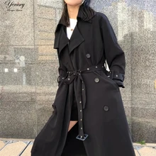 Z0920T11 Европа и США осень Новой Англии с системой циркуляции «Закрытая талия длинный плащ. "8925