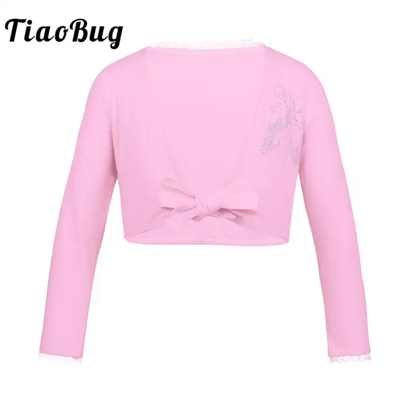 Ballet Dance Wrap Tops Meisjes Wrap Trui Dans Top Dikke Warme Ballerina Lange Mouw Gebreide Vest Kinderen Aankleden Klasse Training Basic Wear Roze Dance Training Wrap Top, Koraal Ballet Dance Wrap Tops Meisjes Wrap Trui Dans Top Dikke Warme Ballerina Lange Mouw Gebreide Vest Kinderen Aankleden Klasse Training Basic Wear Roze Dance Training Wrap Top, Koraal