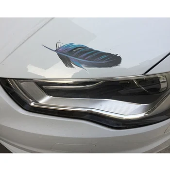 

Car DIY Personality Feather Sticker 3D Scratch Decorative Car Sticker