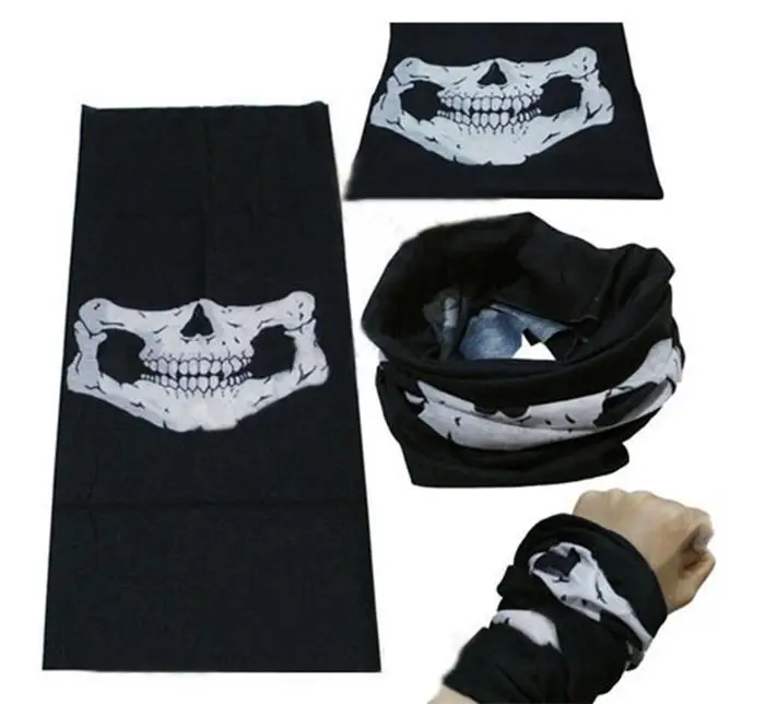 

Skull Design Multi Function Bandana Motorcycle Biker Face Mask Neck Tube Scarf