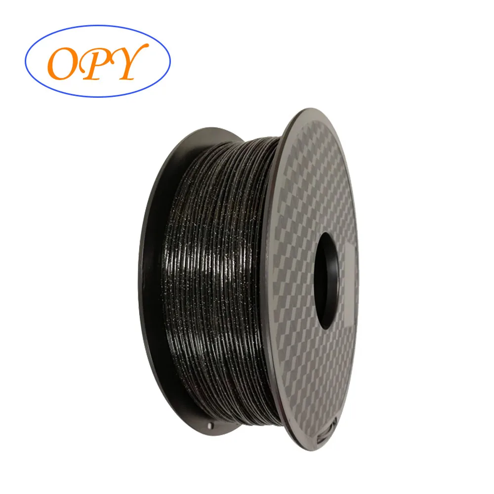 Shining Black Блестящий Pla мононити Блестящий однотонный Блестящий золотистый Серебристый Синий Розовый сварочная обмотка катушка допуск линии 0,05 мм биоразлагаемый - Цвет: Shining Black