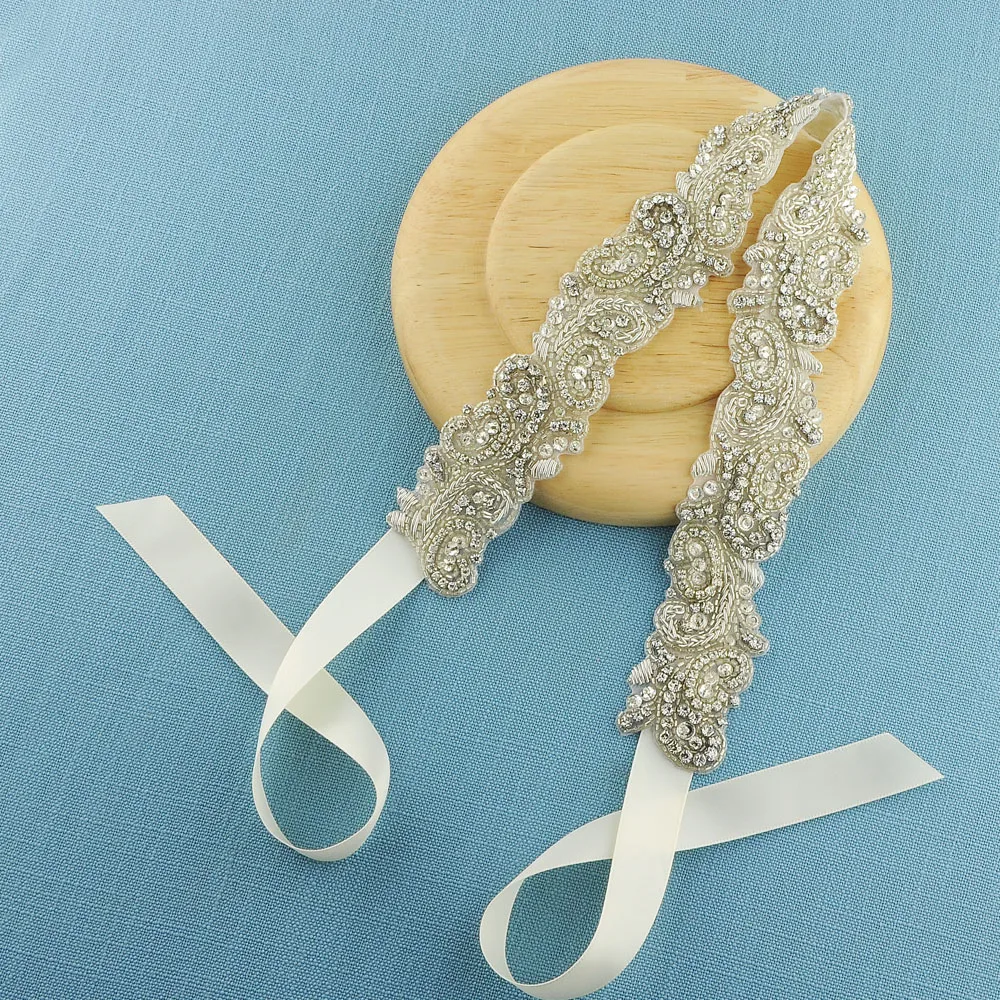 

New Korean hair White pearl crystal bride headdress by hand Wedding dress accessories bridal hair jewelry H365