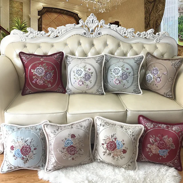 Aliexpress Throw Pillow Cover Home Decor Sofa Cushions Case Luxury Jacquard Decorative Vintage Euro Pillowcases From Reliable Cushion