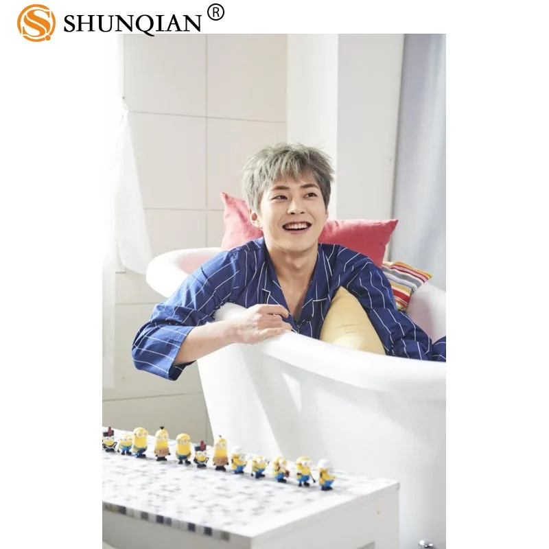 New Arrival KPOP EXO XIUMIN Custom Printing Satin Cloth Poster Fashion Home Art Deco Silk Poster 20x30cm, 27x40cm New Arrival KPOP EXO XIUMIN Custom Printing Satin Cloth Poster Fashion Home Art Deco Silk Poster 20x30cm, 27x40cm