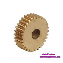 0,8 modulus 22 зубья 0,8 M 22T spur gear медная шестерня, наружный диаметр 19,2 мм