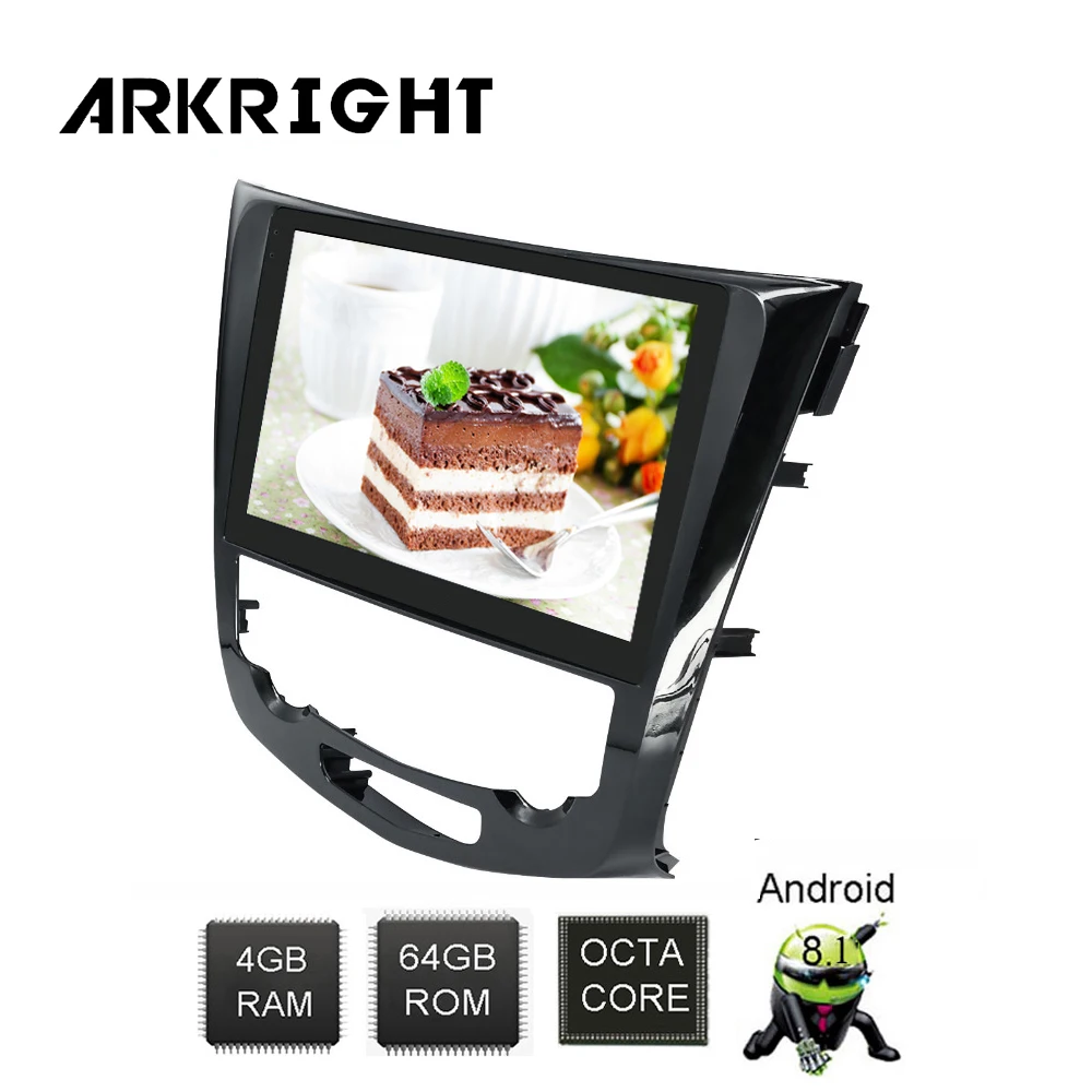 

ARKRIGHT 10'' 2 Din IPS Car Radio/ system unit GPS Android 8.1 multimedia player Bluetooth Carplay for Nissan X-Trail 2014-2017