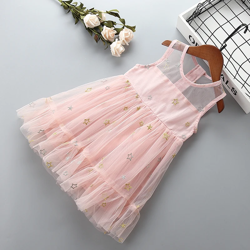 06 Years High Quality Girl Dress 2019 Summer New Fashion Casual Flower