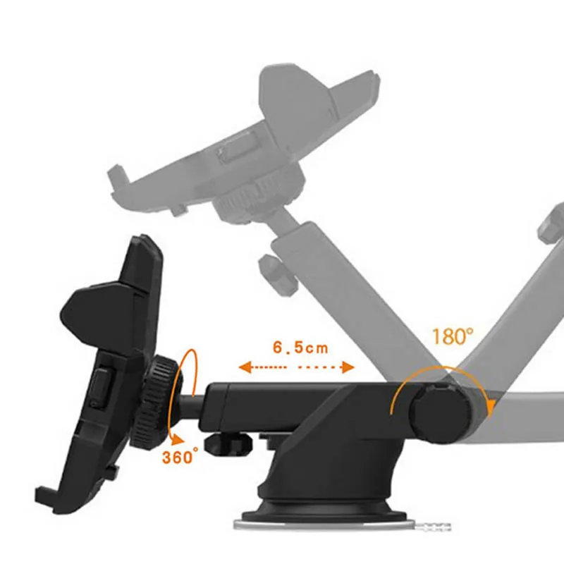 Универсальный Автомобильный держатель для телефона с наклейкой смарт-навигация поддержка всасывания 360 Поворот регулируемый кронштейн 4-6 дюймов