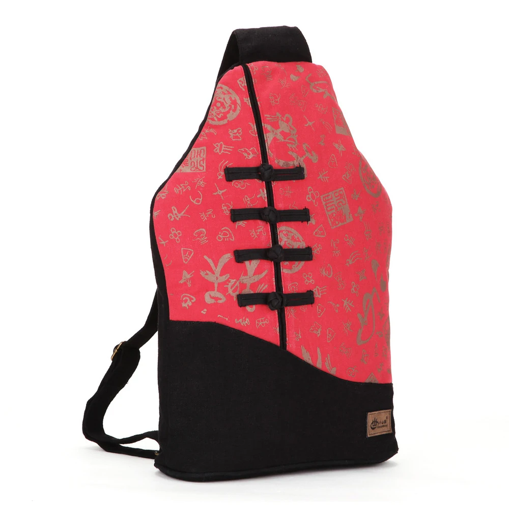 Yunnan Ethnic Wind Restoring Ancient Way chinese Tang Suit Buttons Bucket Type Women Fashion Canvas Classic