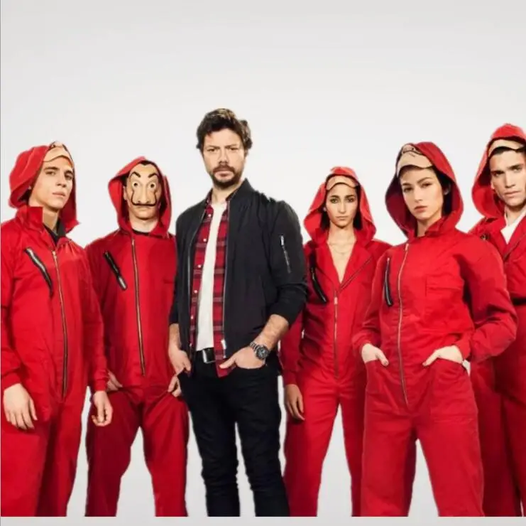 Костюм с маской Сальвадора Дали La Casa De Papel костюм из бумажного дома для косплея