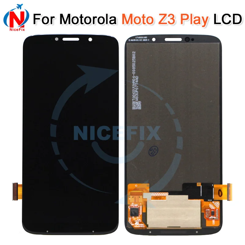 Для Motorola Moto Z3 Play ЖК-дисплей кодирующий преобразователь сенсорного экрана в сборе