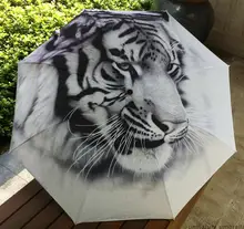 2017 neue Van Gogh Ölgemälde Kunst Klasse Ölmalerei Regenschirm Tiger Wasserdicht Regensicher Unvi Folding Guarda Chuva Regenschirme