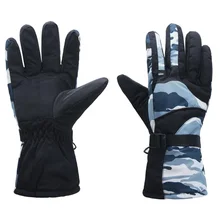 CKAHSBI мотоциклетные Зимние перчатки для верховой езды водонепроницаемые лыжные Детские мужские и женские перчатки для катания на лыжах водонепроницаемые дышащие камуфляжные перчатки