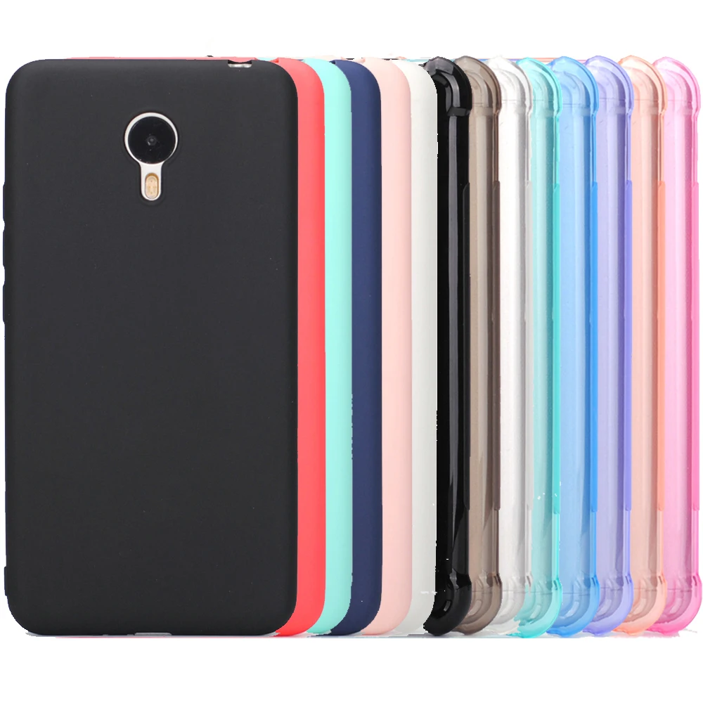 

Meizu m3 note case 5.5" Silicone for meizu Crystal and solid colors Soft