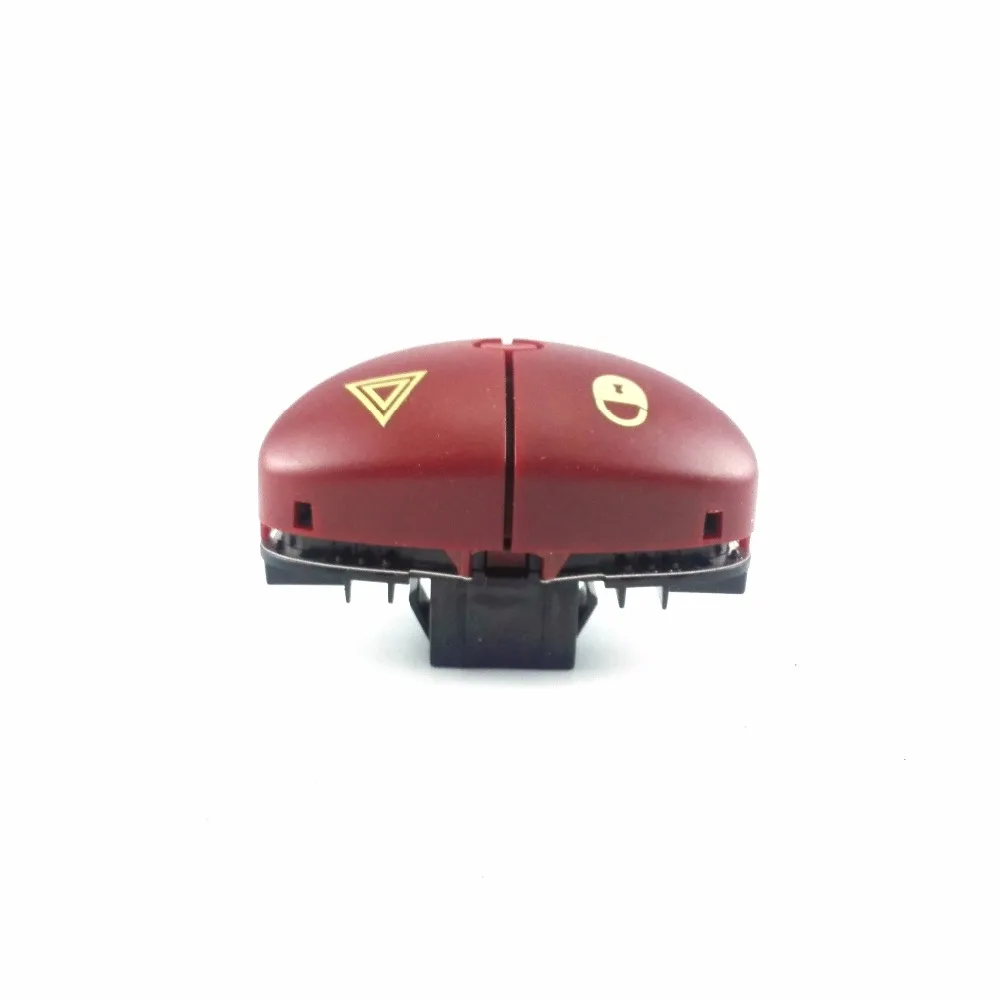 

96403778JK Red 5Pin flasher switch for peugeot 206 1999-2015 6554.L0 hazard switch for Citroen