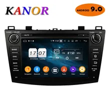 KANOR Восьмиядерный Android 9,0 4+ 32g 2din Автомагнитола для Mazda 3 2010-2012 с мультимедийным gps-навигатором wifi радио Кассетный рекордер