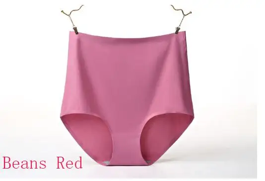 KJ307 Women's Panties Ice Silk Intimates 3D High Waist Underpants Sexy Lingerie seamless underwear big size briefs for women