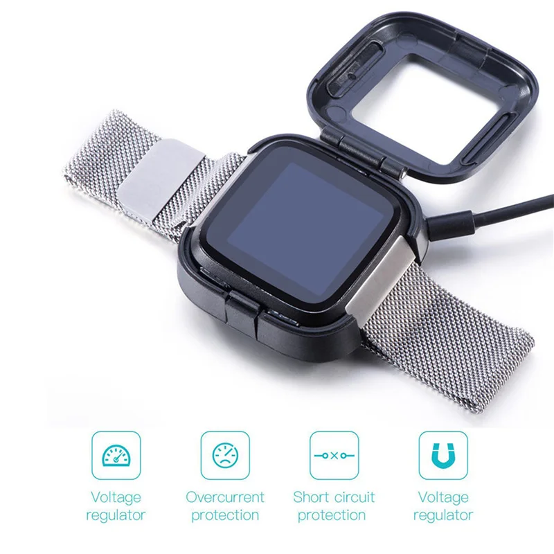 Зарядная Станция Fivstr 1 м Fitbit Versa с USB-кабелем для зарядки и передачи данных