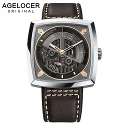 AGELOCER спортивные часы для мужчин большой швейцарский бренд водонепроницаемые военные часы Механические Наручные Мощность Reseve 42 часов 5603A2